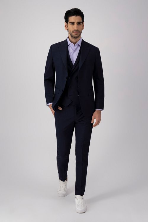 Traje Trío Slim Fit Azul Marino