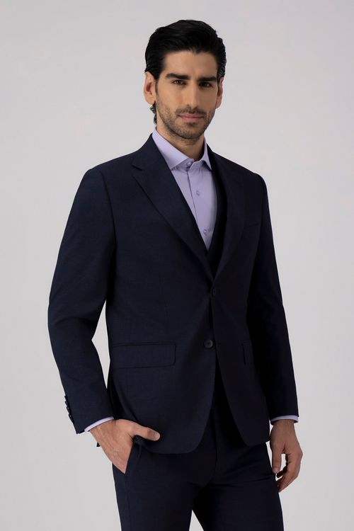 Traje Trío Slim Fit Azul Marino