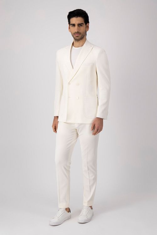 Traje Anatomic Technology Slim Fit Blanco