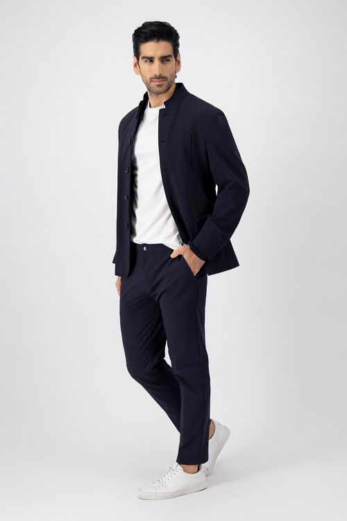 Saco Casual Anatomic Technology Slim Fit Azul Marino