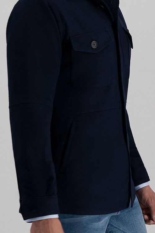 Sobre Camisa Azul Marino Slim Fit