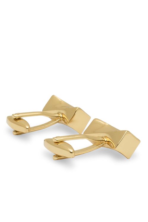 Mancuernillas Metálicas Doradas