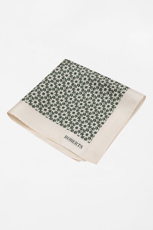 Pañuelo De Bolsillo De Seda Blanco