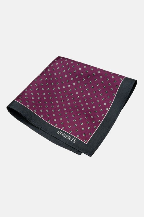 Pañuelo De Bolsillo De Seda Vino
