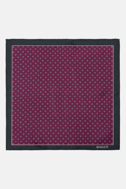 Pañuelo De Bolsillo De Seda Vino