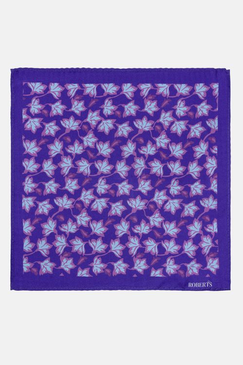 Pañuelo De Bolsillo De Seda Morado