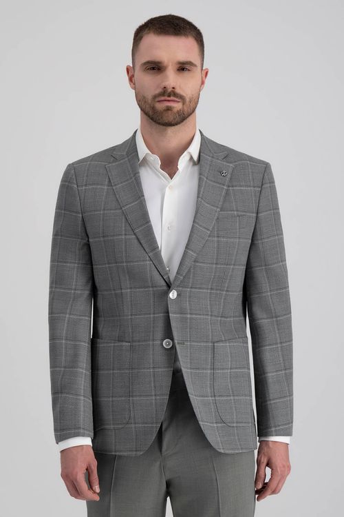 Blazer Regular Fit En Mezcla De Lana A Cuadros