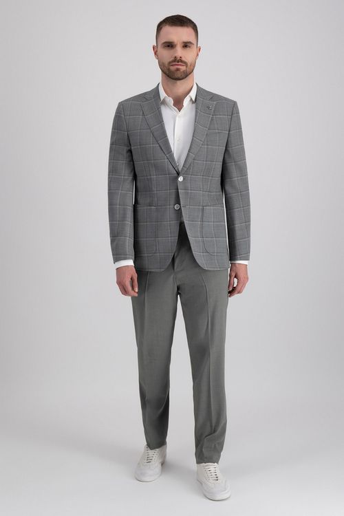 Blazer Regular Fit En Mezcla De Lana A Cuadros