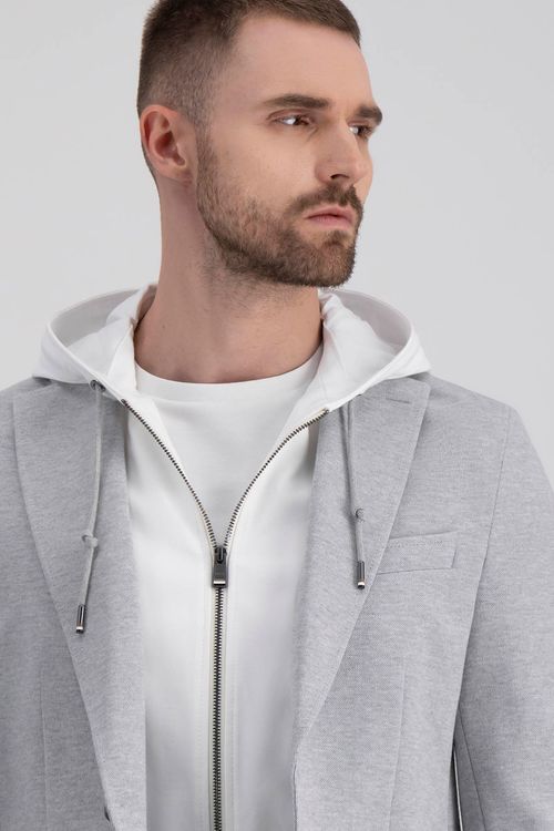 Chaqueta Slim Fit Con Capucha Integrada