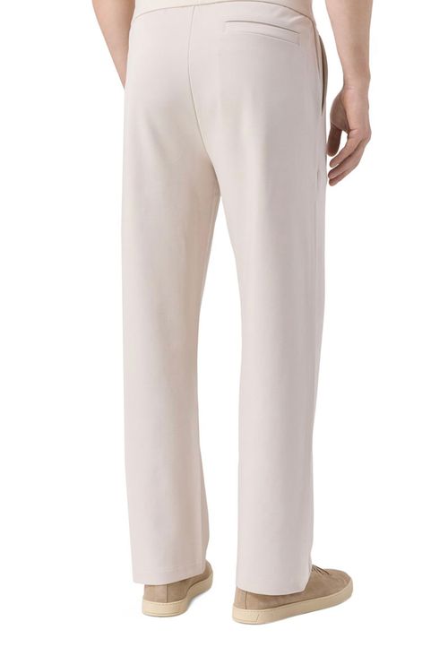 Pantalones De Chándal De Algodón Con Cordón Estampado