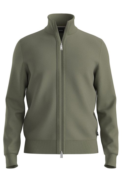 Cárdigan De Lana Virgen Con Cremallera