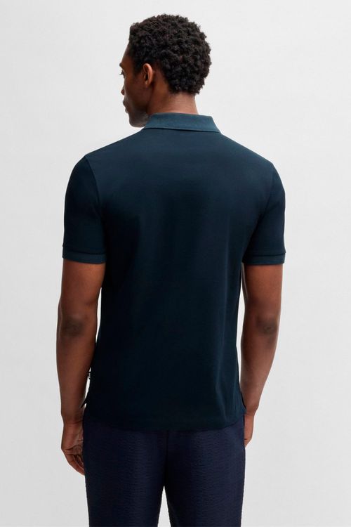 Polo De Corte Entallado De Algodón Mercerizado