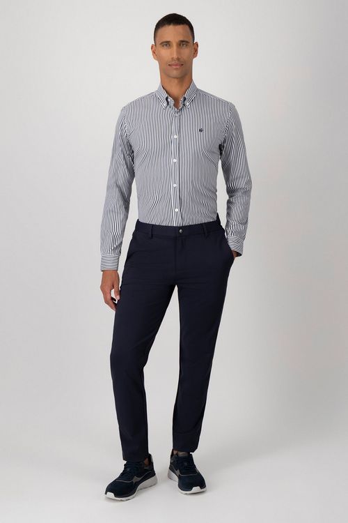 Camisa Slim Fit De Algodón A Rayas