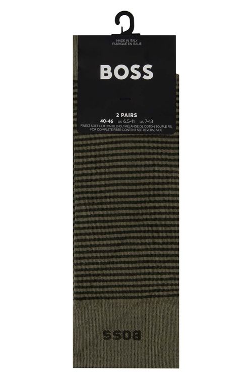 Paquete De Dos Calcetines De Mezcla De Algodón De Longitud Regular