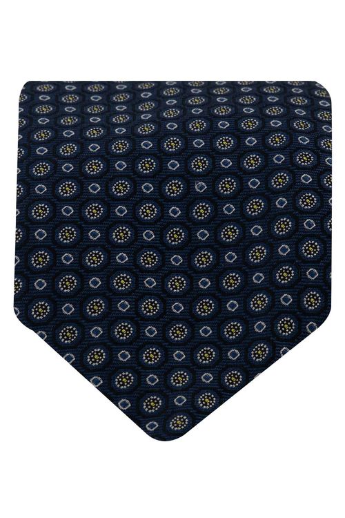 Corbata De Mezcla De Seda Con Microestampado