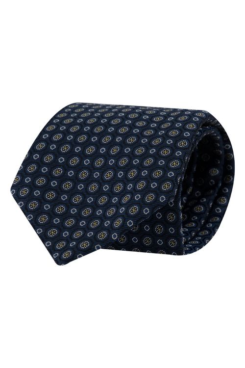 Corbata De Mezcla De Seda Con Microestampado