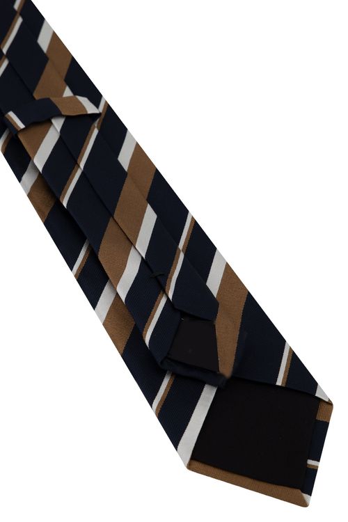 Corbata De Mezcla De Seda Con Raya Diagonal