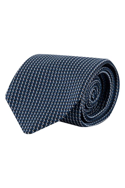 Corbata De Seda Con Microestampado