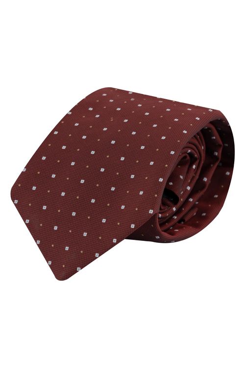 Corbata De Mezcla De Seda Con Estampado En Jacquard