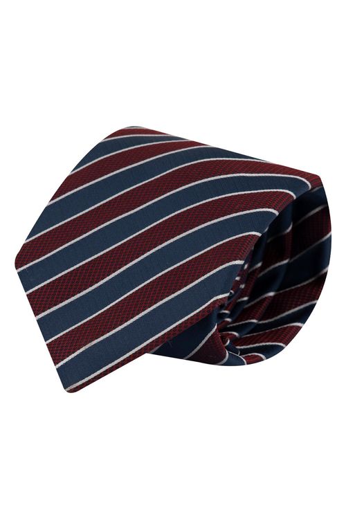 Corbata De Seda Con Rayas Diagonales