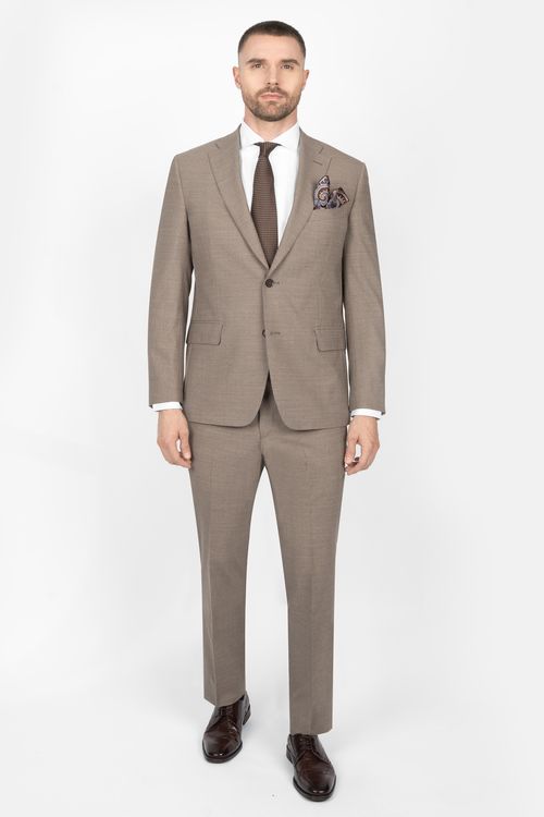 Traje De Lana Elástica Contemporary Fit