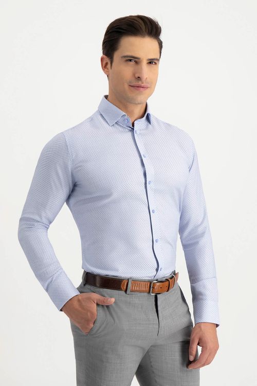 Camisa Formal Silk Protein Contemporary Fit