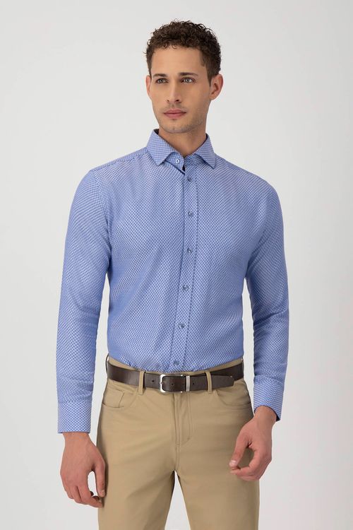 Camisa Formal Silk Protein Contemporary Fit