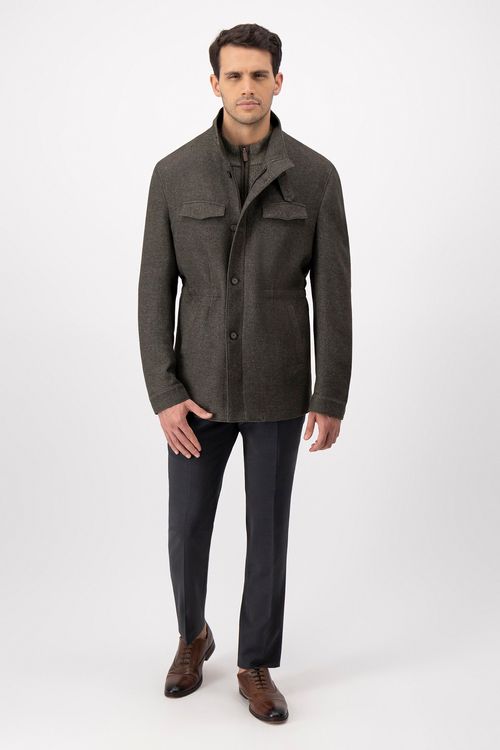 Chamarra Contemporary Fit Verde Oscuro