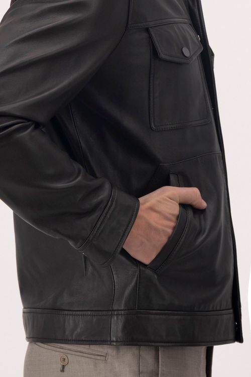 Chamarra La Vera Pelle Contemporary Fit