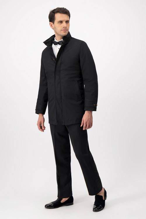 Gabardina Contemporary Fit Negro