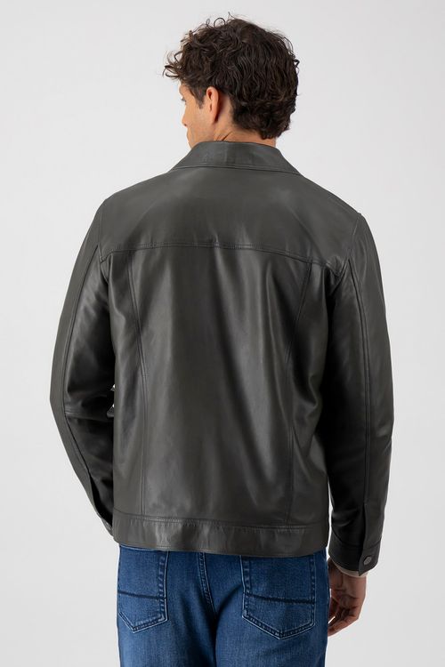 Chamarra La Vera Pelle Contemporary Fit