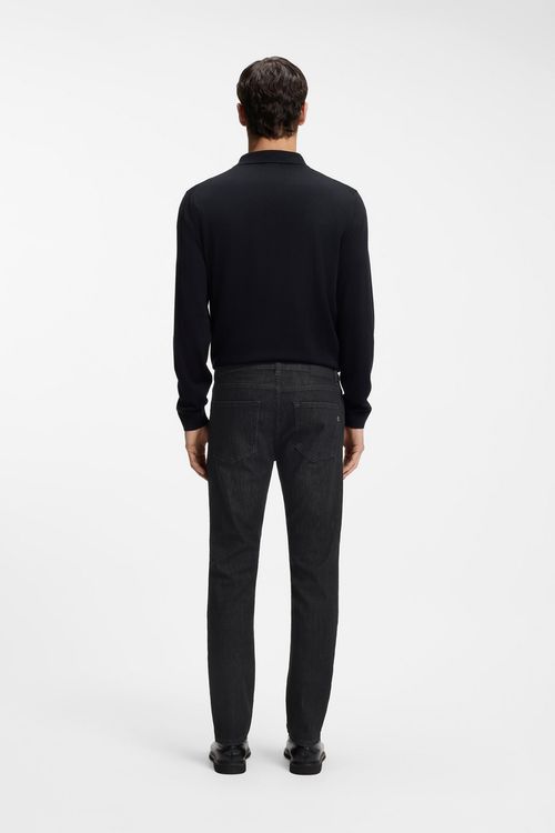 Jeans Delaware De Corte Ajustado En Denim Gris Resistente A Las Arrugas