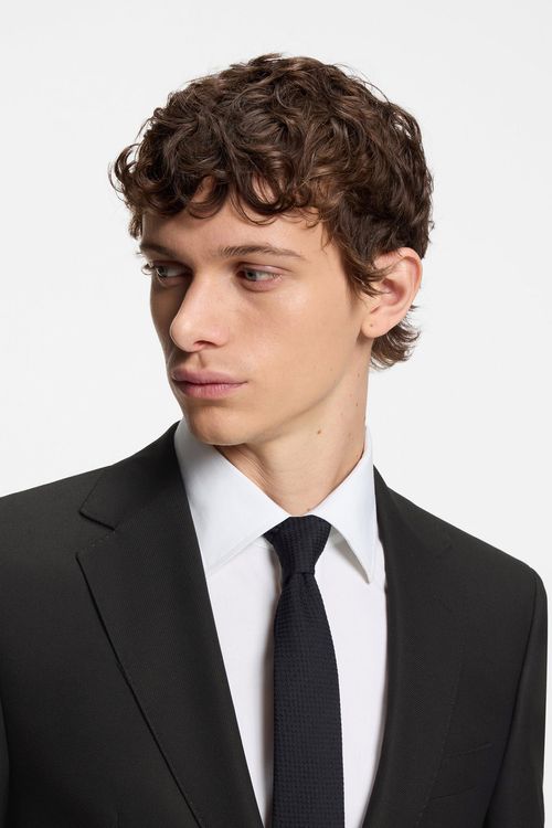 Traje De Dos Piezas De Corte Regular En Tejido Elástico