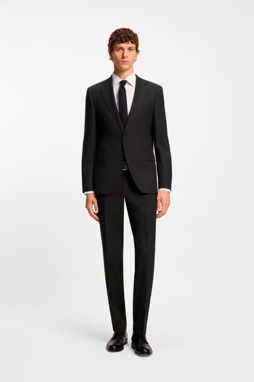 Traje De Dos Piezas De Corte Regular En Tejido Elástico