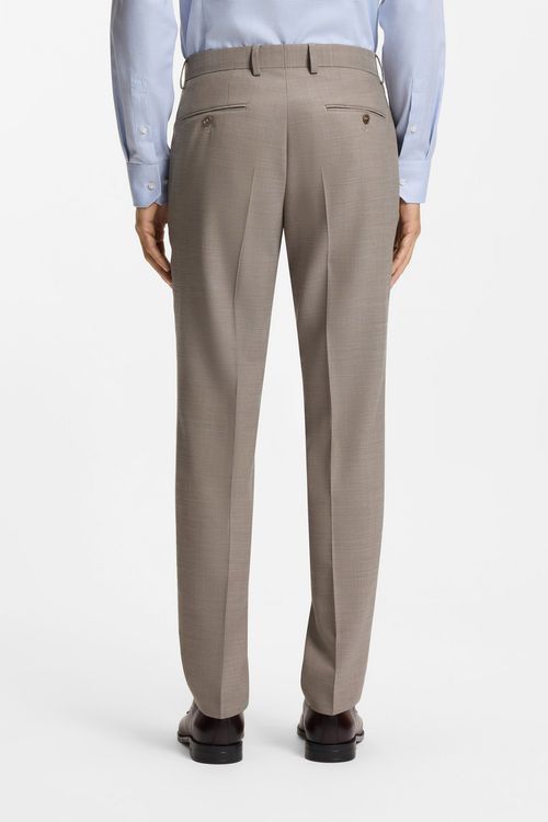 Traje De Dos Piezas De Corte Entallado En Tejido Elástico Con Microestampado