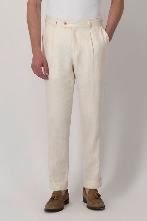 Pantalòn Lino Slim Fit