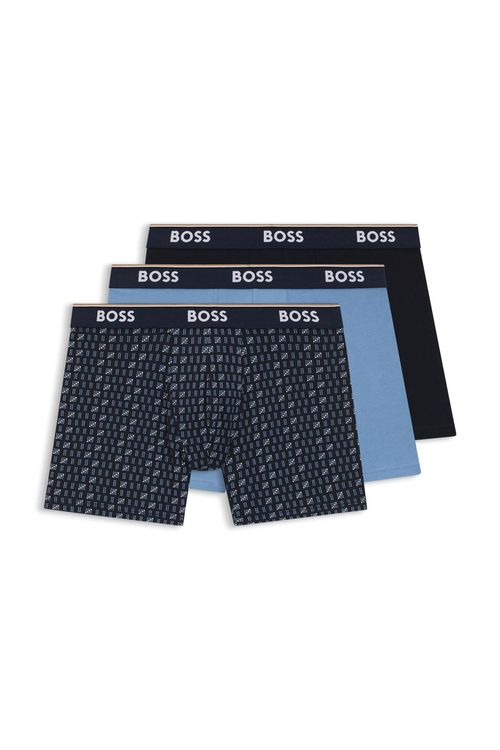 Paquete De Tres Calzoncillos Bóxer De Algodón Elástico