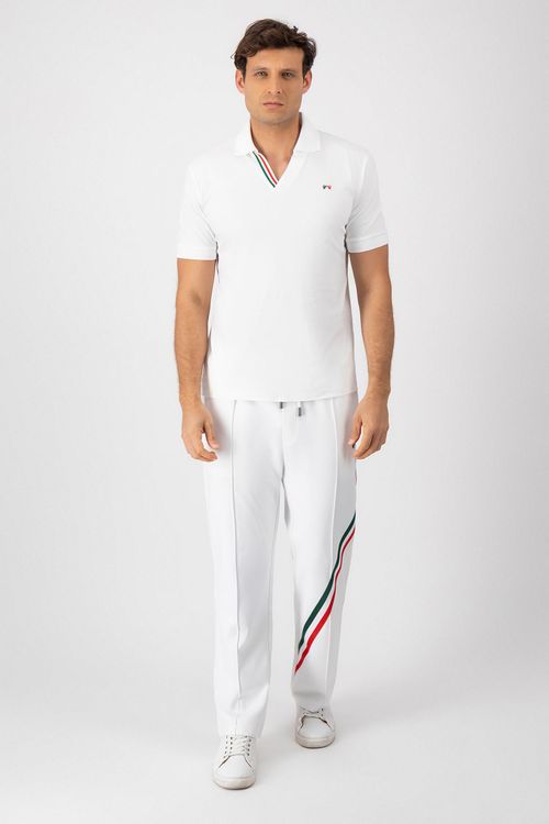 Playera Polo Tricolor Contemporary Fit