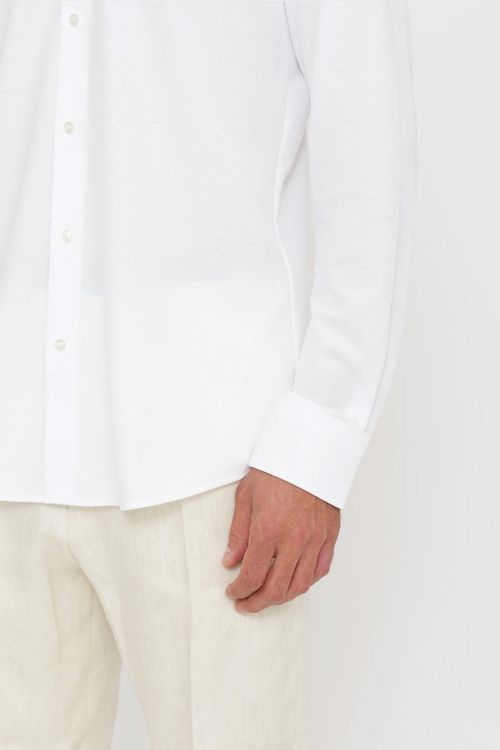 Camisa Lisa En Algodón Puro