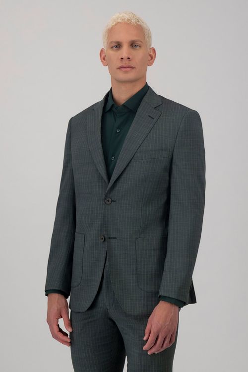 Traje Con Microcuadros Slim Fit