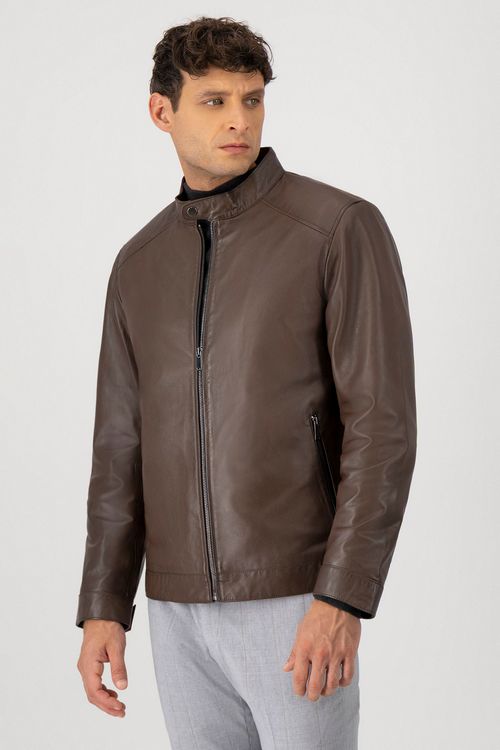 Chamarra La Vera Pelle Contemporary Fit