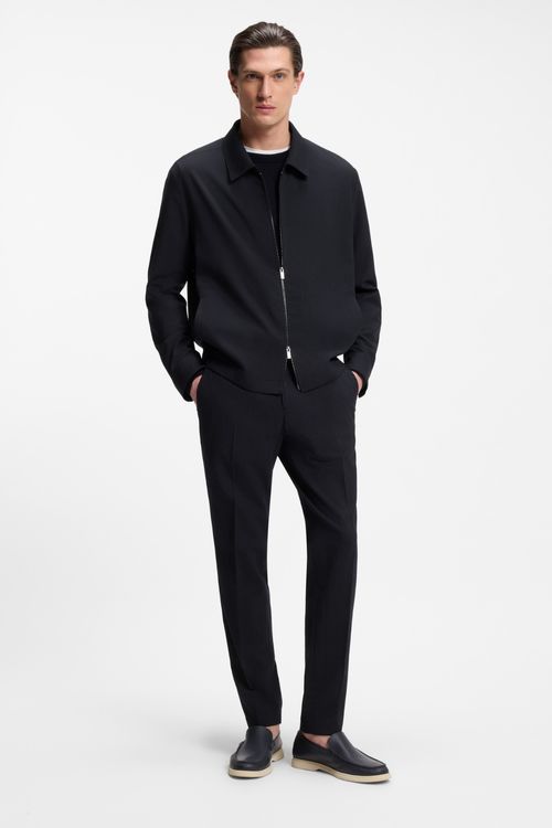 Sobrecamisa Plegable De Corte Relajado En Una Mezcla De Lana Lavable