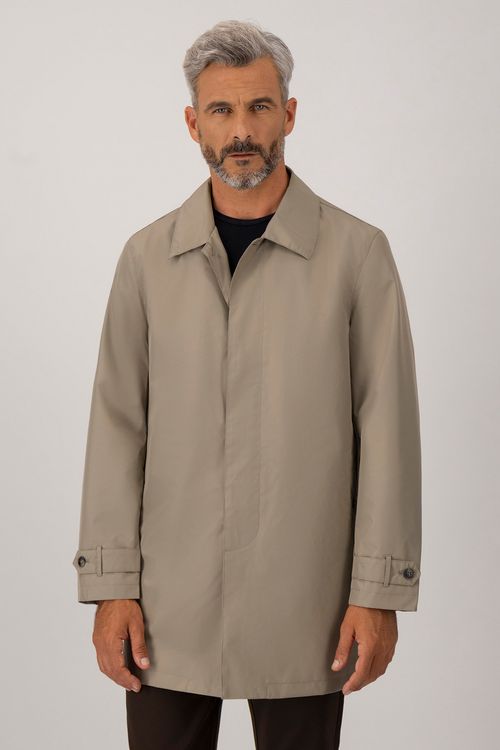 Gabardina Casual Liso Contemporary Fit
