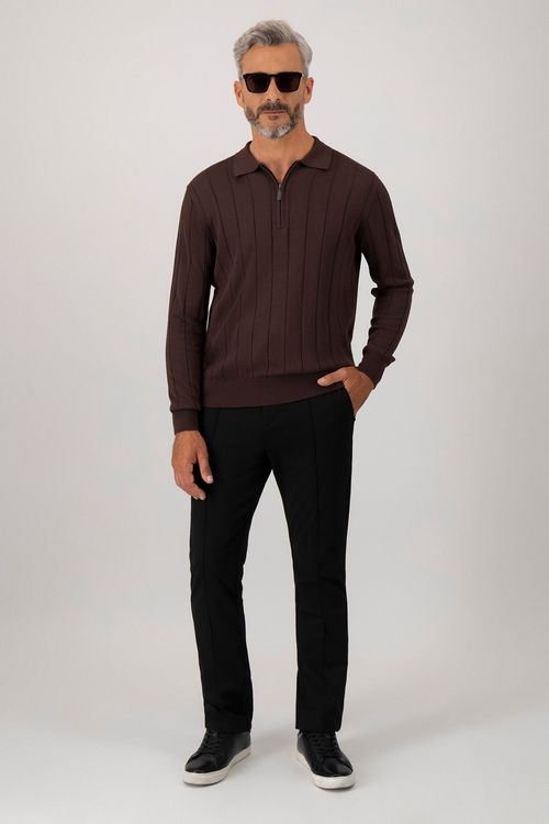 Suéter Cuello Polo Casual Slim Fit