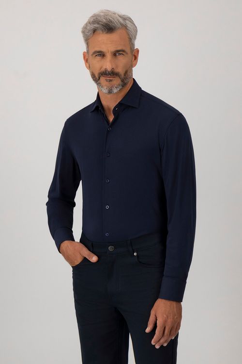 Camisa Casual Teck Knit Slim Fit