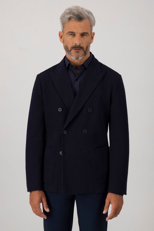 Saco Casual Teck Knit Slim Fit