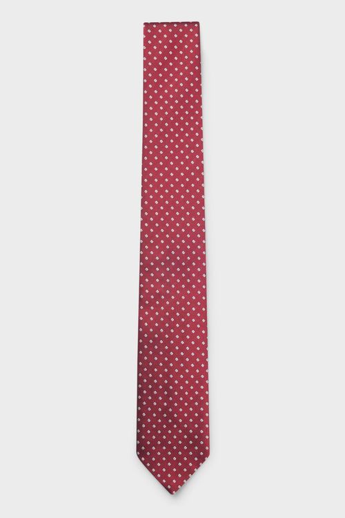 Corbata De Seda Con Microestampado