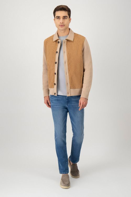 Chamarra La Vera Pelle Contemporary Fit