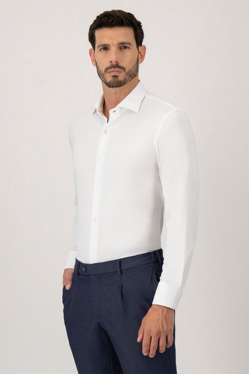 Camisa Casual Tec-Knit Slim Fit