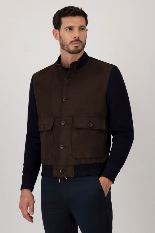 Chamarra Bomber Varsity Contemporary Fit